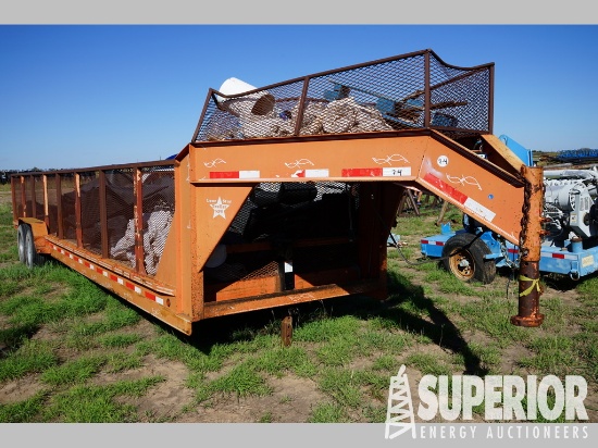 (x) (7-4) 2011 LONE STAR GN T/A Trailer w/ 3'6" Si