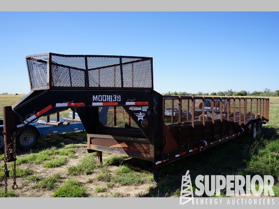(x) (7-3) 2009 LONE STAR GN T/A Trailer w/ 3'6" Si