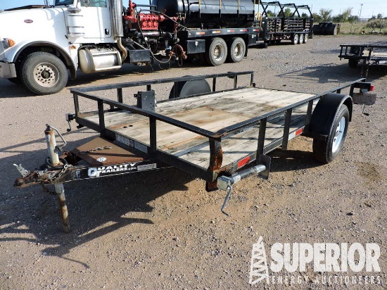(x) QUALITY S/A 7'W x 12'L Trailer, (4) Jacks, ST2