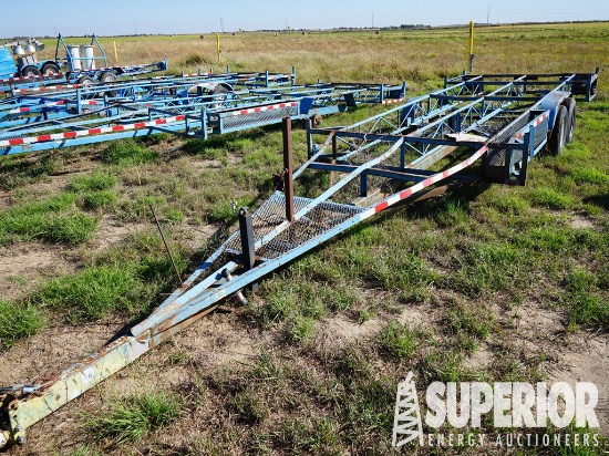 (x) (7-8) 2009 Shopbuilt BP T/A Pipe Trailer, VIN-