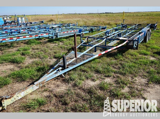 (x) (7-9) 2009  Shopbuilt BP T/A Pipe Trailer, VIN