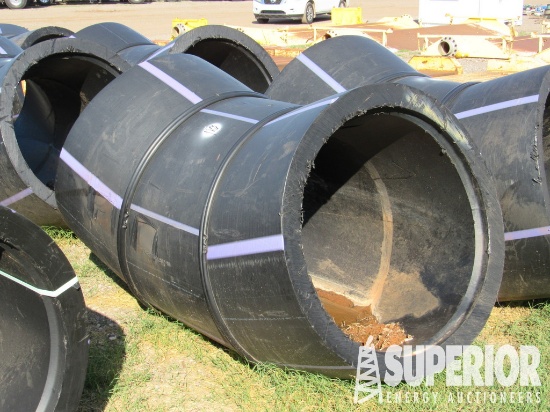 (3) 32" 5-Section Poly Pipe Elbow; (7) 31" 3-Secti