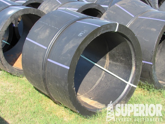 (12) 31" 2-Section Poly Pipe Elbow; (2) 3" Poly Pi