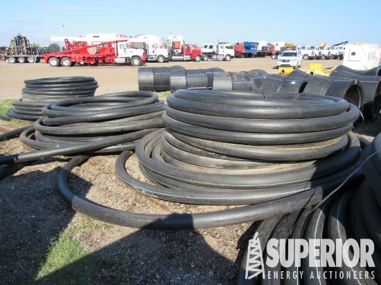 (2) 4" Poly Pipe Rolls, EA Approx 650'L