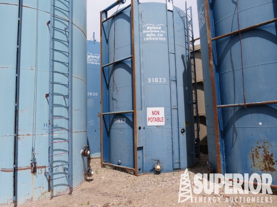 (6-16) 2002 PALMER 12'Dia x 20'H 400-Bbl Round Ver