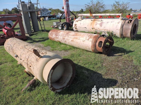 (3) Gas Separators, (2) 28" x 12'H, 50" x 13'H