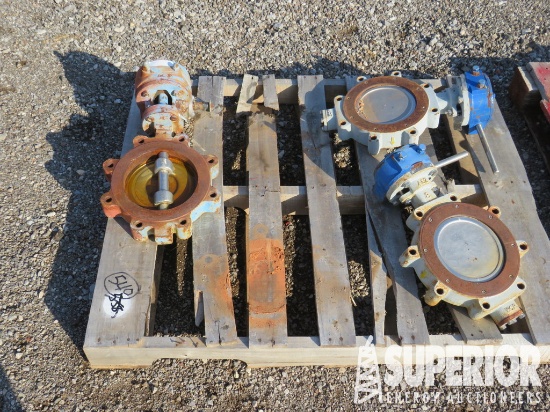 (3) Asst'd 8" Valve Controls; (3) 90-Deg Elbow 1-1