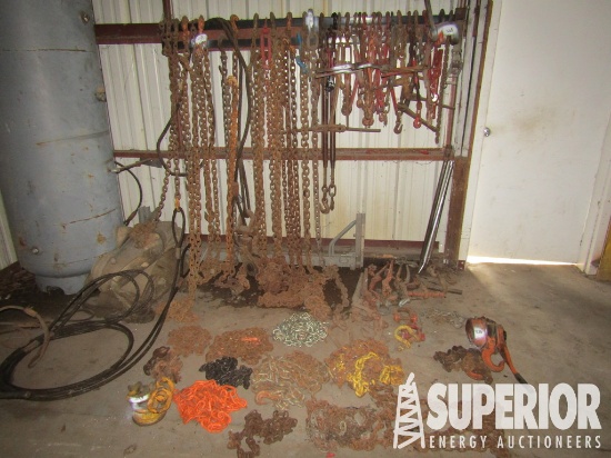 (15-68) (2) JET 3-Ton Chain Hoists & Large Lot of