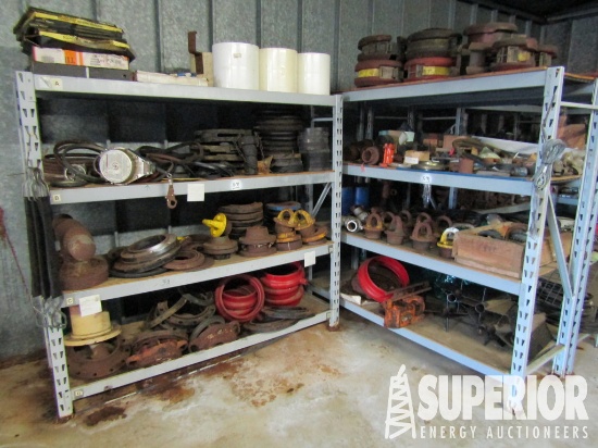 (15-99) (3) 6'W x 3'Dia x 6'H Steel Adjustable She