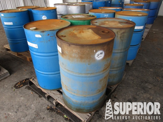 (22-148) (4) 55-Gal Drums of Oil, CHEVRON Regal R&