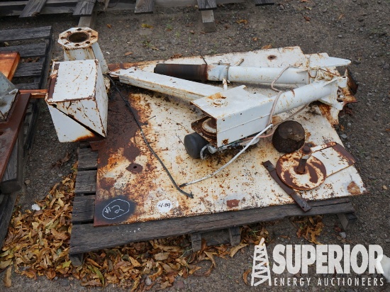 (4-89) VENTURA 1000# Truck Crane/Hoist w/ 1/2" Thi