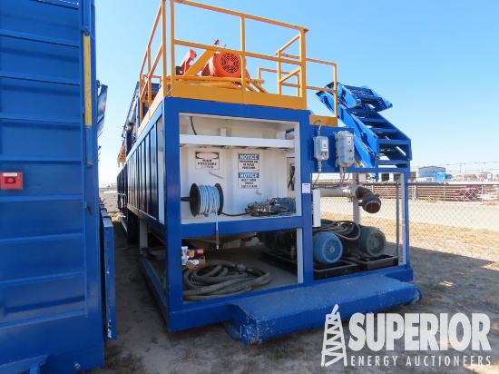 (T-9A) 7'H x 11'8"W x 12'L Crimped Steel Mud Tank,