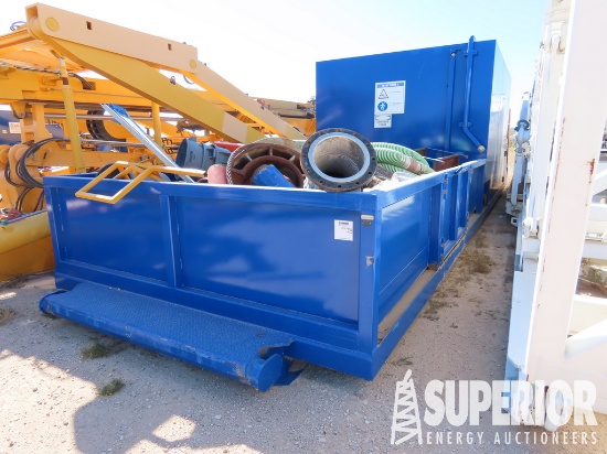 (T-12) 330-Bbl Water Tank w/ 18'L Pump Enclosed Ro