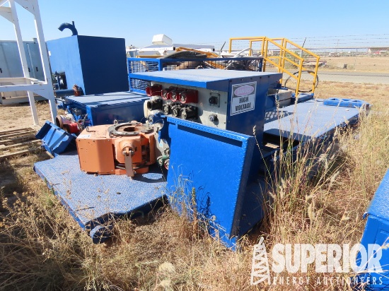 (T-14) BV Hyd Drill Pipe Slips w/ Suitcase Skid, H