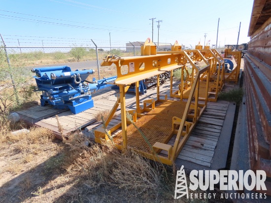 (T-19) (2) 8'W x 40'L Rig Mats w/ (4) Lifting Stan