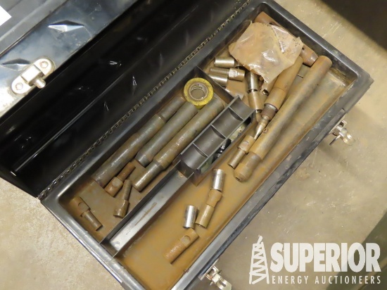 (6-141) 1" Cable Heads & Assortment of Tools
