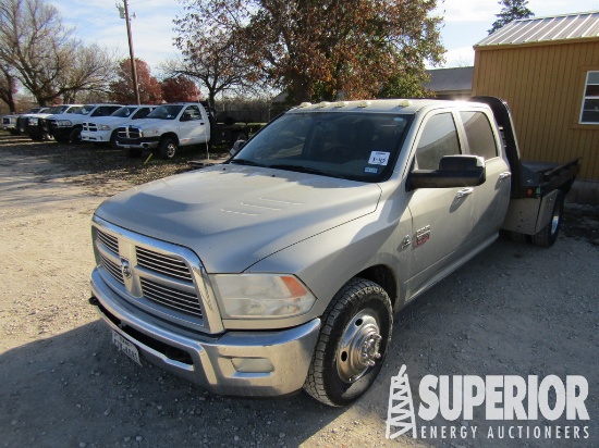 (x) (1-45) 2010 DODGE Ram 3500HD Crew Cab Flatbed