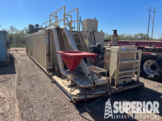 (4-16) 8'W x 5'6"H x 30'L 3-Compartmnet Mud Tank w