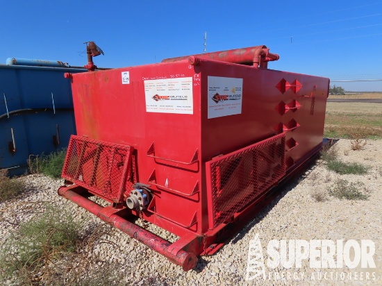 (5-114) 5'H x 7'4"W x 16'L Mud Tank w/(2) Compartm