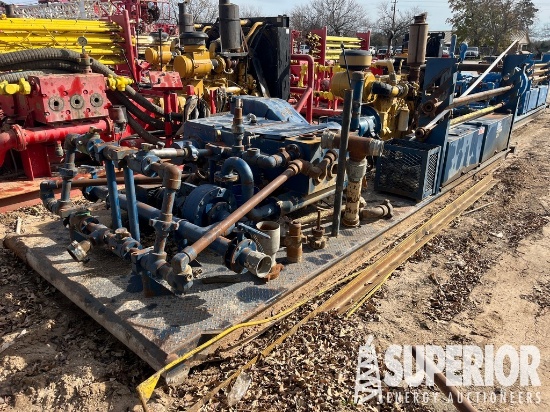 (1-22) NOV JWS340 Triplex Pump w/MCM 4" x 3" Charg