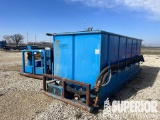 (5-110) 6'H x 6'W x 18'L Crimped Steel  Mud Tank w