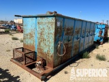 (5-113) 6'H x 6'W x 18'L Crimped Steel  Mud Tank w