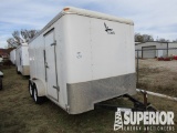 (x) (2-54) 2014 LARK 14'L T/A Crew Trailer, VIN-5R