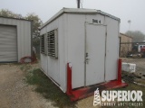 (2-119) 8'W x 12'L Steel Guard Shack w/Desk, (2) O
