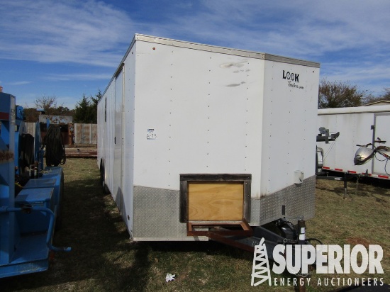 (x) (2-73) 2015 LOOK 24'L T/A BP Cargo Trailer, VI