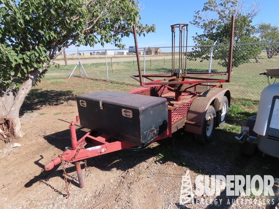 (4-92) SHOPBUILT T/A Spooler Trailer, VIN-1441, 4'