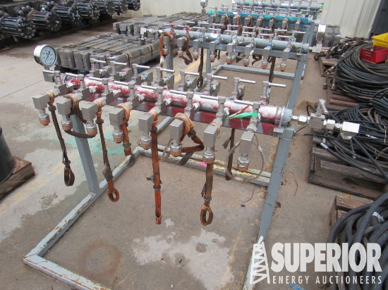 15,000# 16-Valve Grease Manifold   . Located in Ya