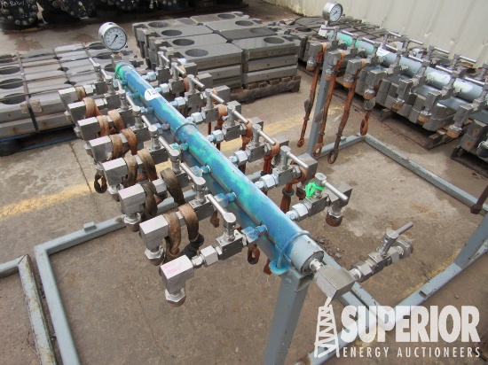15,000# 16-Valve Grease Manifold   . Located in Ya