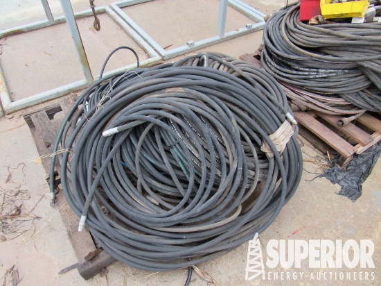 3/8" Grease Hoses w/Screw-On Conn. Located in Yard