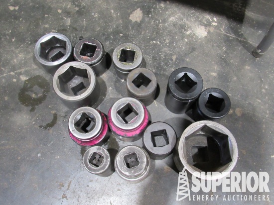 (11) ENERPAC 1-1/2" Drive Impact Sockets. Located