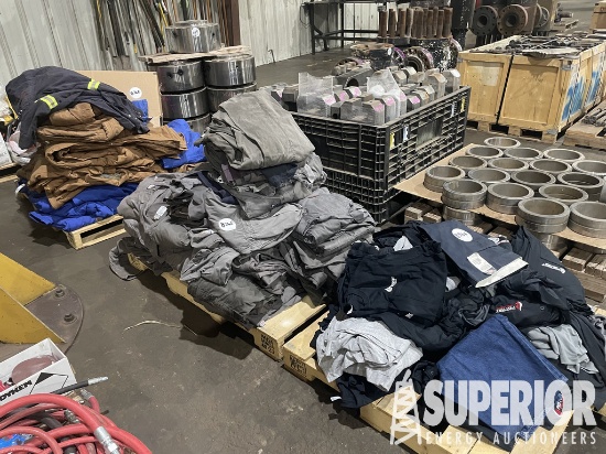 (4) Pallets of Work Gloves, Rain Suits, Gas Alert