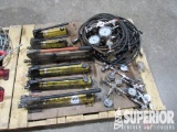 (6) ENERPAC Hand Hyd Pumps, Asst'd Hoses, Gauges &