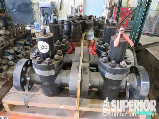 (4) 2018 JF 2-9/16" 5000# Manual Gate Valves f/FF