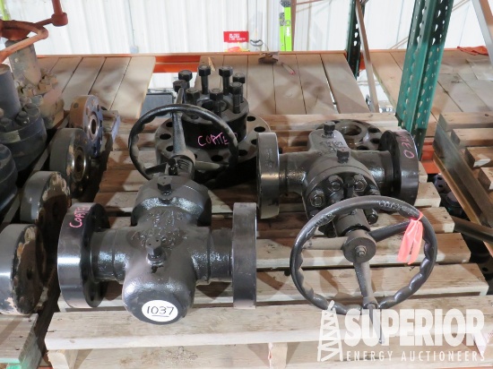 (2) 2-9/16" 5000# Gate Valves, 7-1/16" 5000# x 2-9