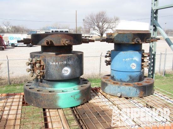 Tubing Head, 11" 10,000# x 7-1/16" 10,000# w/(2) 1