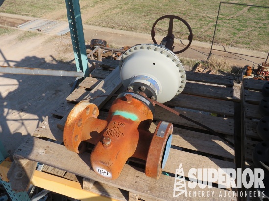 2018 SAFOCO 3-1/8" 5000# Pneu Op Gate Valve & Over