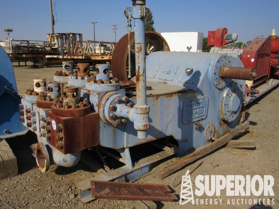 NATIONAL 8-P-80 800HP Triplex Mud Pump w/ Forged S