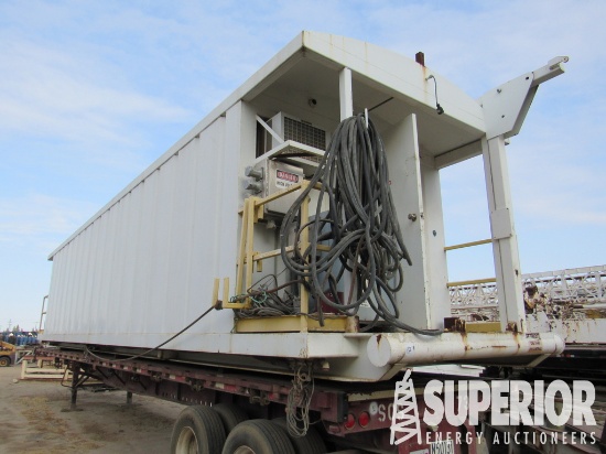 10'W x 34'L Crimped Steel Change House w/ Meeting