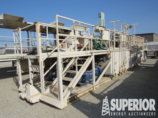 4'H x 8'6"W x 27'L 165-Bbl Portable Mud System w/