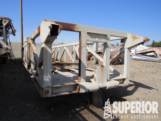 Shopbuilt Trailer-Mtd Hyd Pipe Tub, 42"H x 7'5"W x