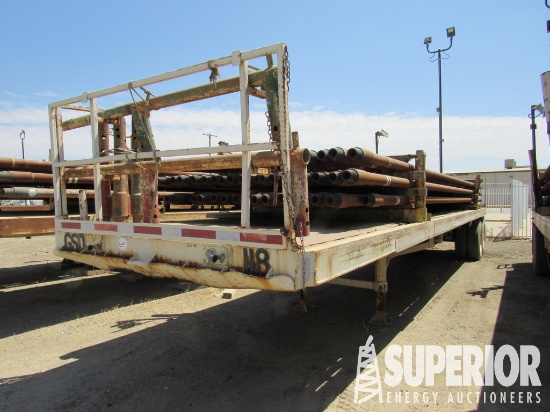 (x) 1982 AZTEC 7'10"W x 40'L T/A Float/Pipe Traile