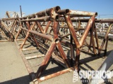 (6) Triangular Pipe Racks, (2) 62