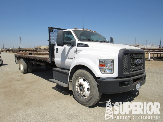 (x) 2018 FORD F-650 Super Duty S/A Flatbed Truck,