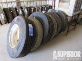 (6) UNUSED Tires, 11R-17.5 w/ Wheel, 10.00R-15 w/