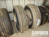(2) 285/75R24.5 Highway Tires (UNUSED), (1) w/ Ste