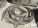 Large Lot of Wire Rope Lift Slings, Nylon Lift Sli